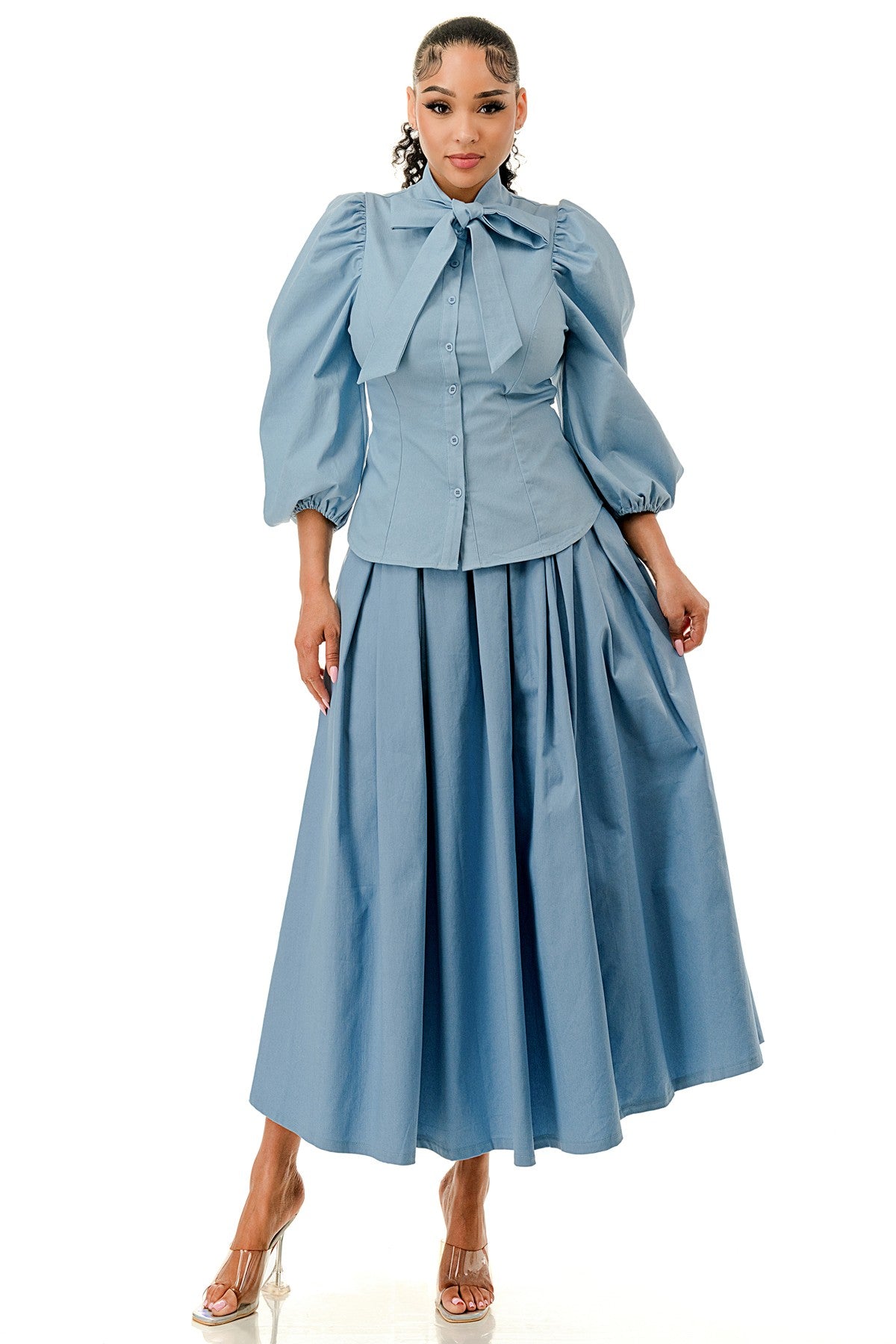 The Seraphina Bow Midi Set