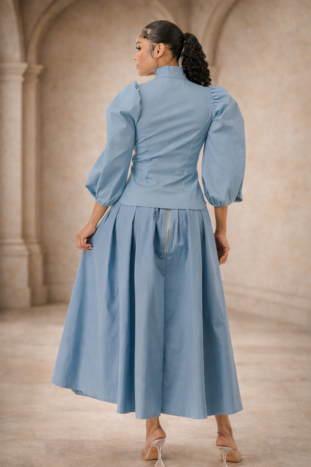 The Seraphina Bow Midi Set