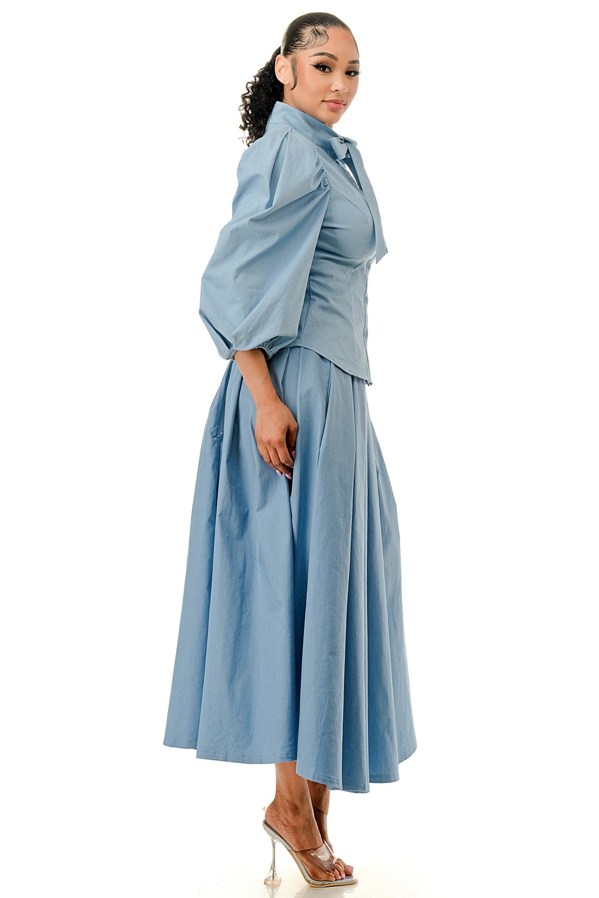 The Seraphina Bow Midi Set