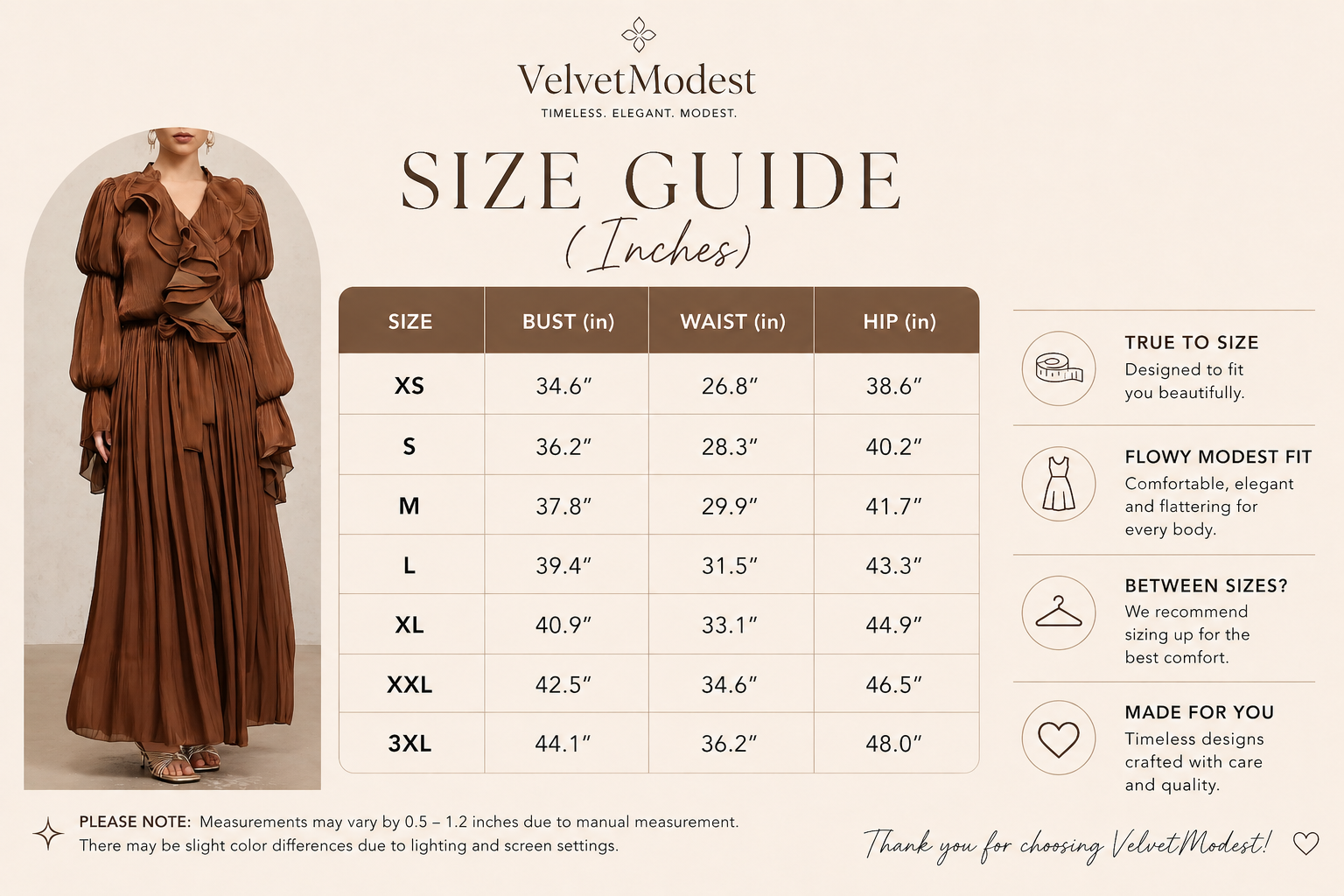 Elegant Modest Maxi Dress – Perfect for Special Occasions